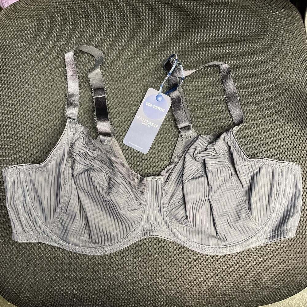 NWT Fantasie Women's Fusion Underwire Full Coverage Side Support Bra, 38D - Gray